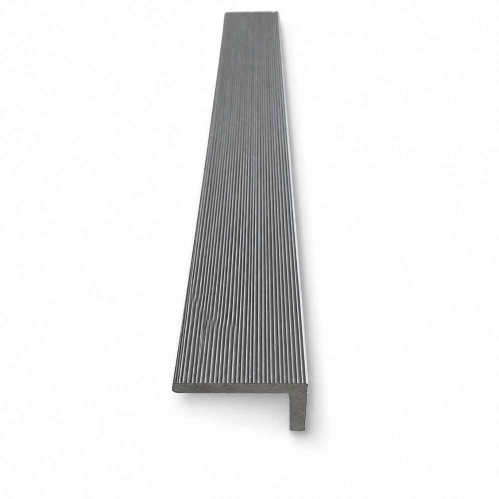 2.6M Silver Grey WPC Cladding L Trim