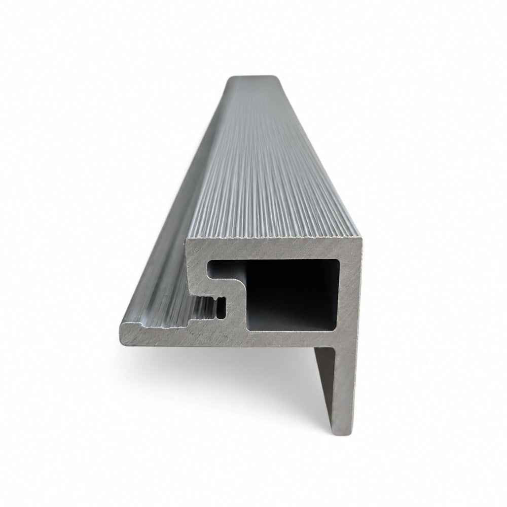 2.6M Silver Grey WPC Cladding Starter Trim