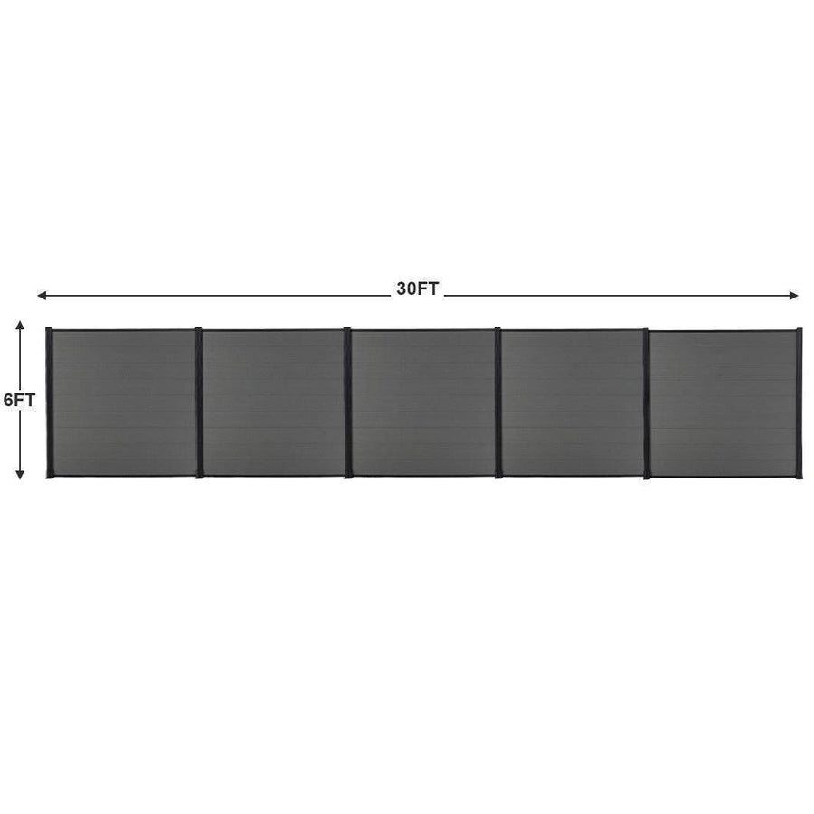 Composite Fence Co-extrusion Discounted Price -Silver Gray - Wall Forma