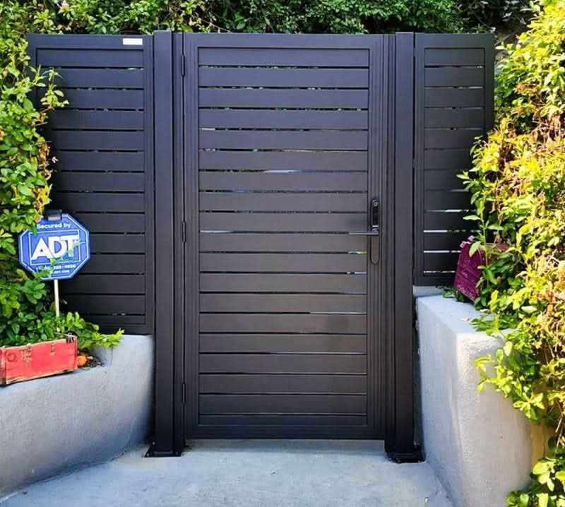 Aluminum Premium Fence Gate 10x6 – Modern, Heavy Duty, Full Privacy