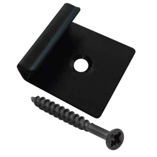 Black Composite Decking Starter Clips & Screws (Pack of 50)