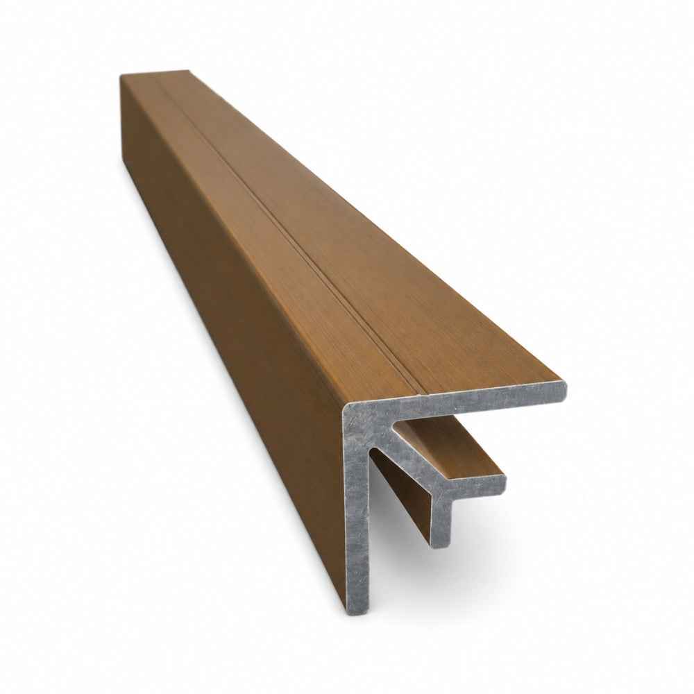 2.6M Teak WPC Cladding External Corner Trim