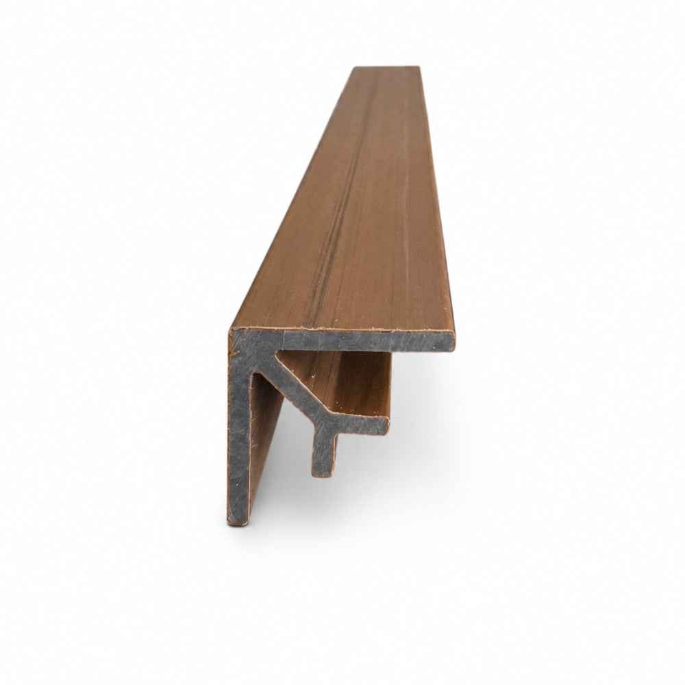 2.6M Teak WPC Cladding External Corner Trim