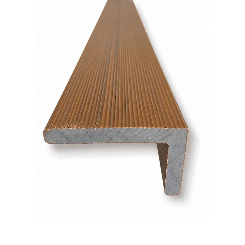 2.6M Teak WPC Cladding L Trim