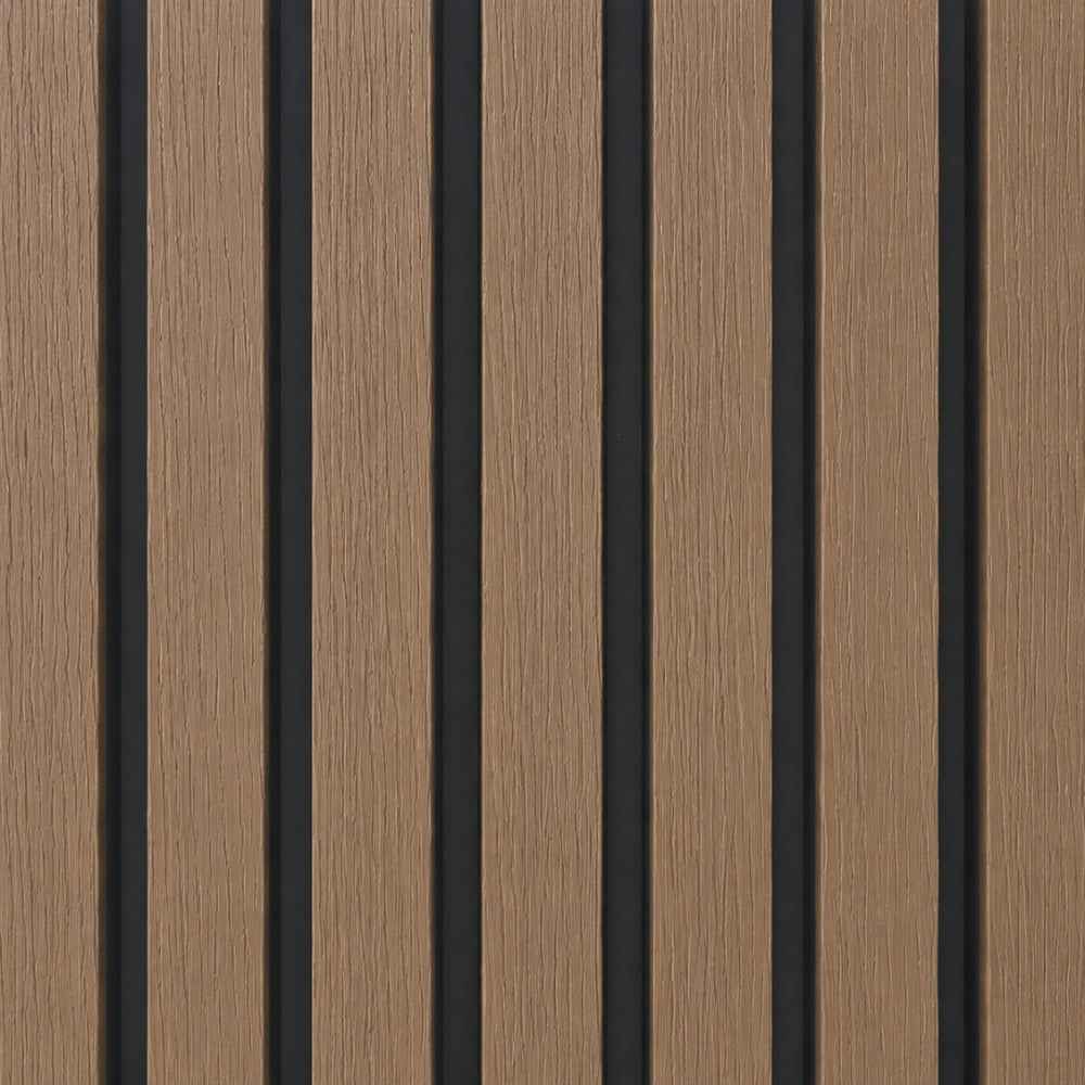 2.6M Teak WPC Exterior Wall Cladding
