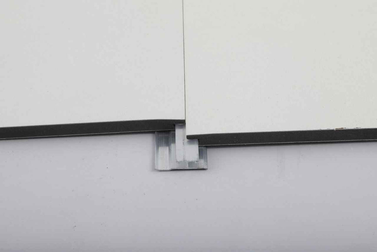 Aluminum Invisible Seamless Trim Connector for Wood Veneer Panels
