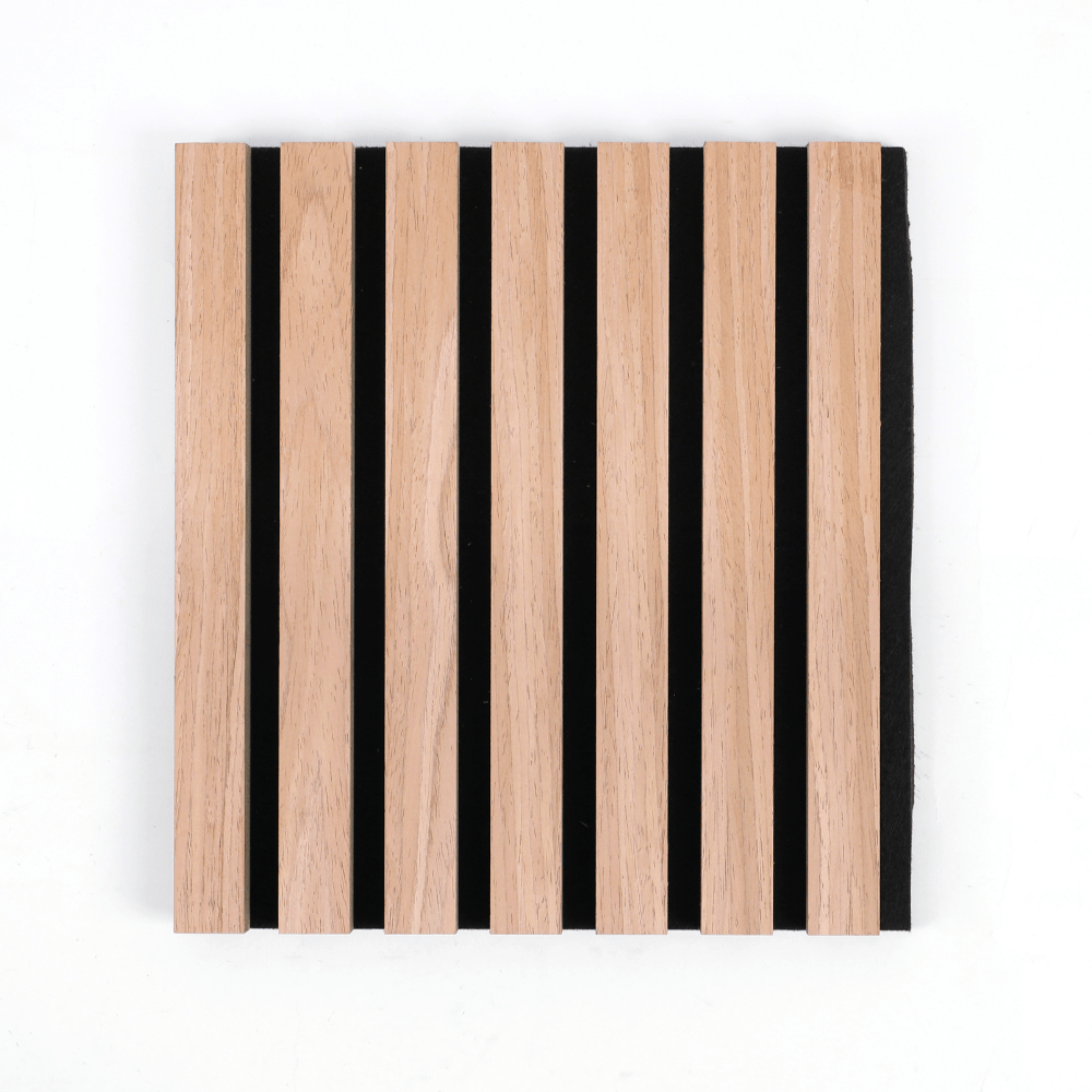 Oak & Black 94” x 24” Acoustic Wood Wall Panel - Soundproofing for Walls & Ceilings - Wall Forma