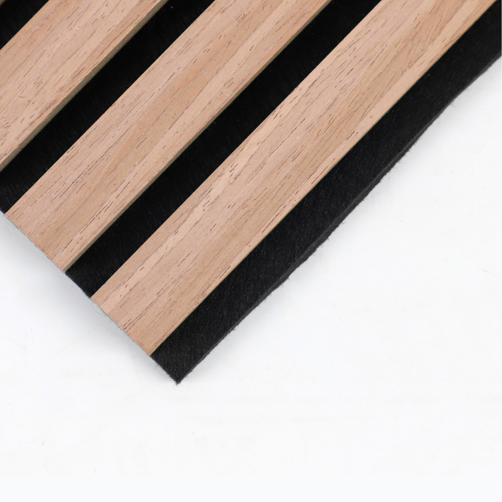 Oak & Black 94” x 24” Acoustic Wood Wall Panel - Soundproofing for Walls & Ceilings - Wall Forma