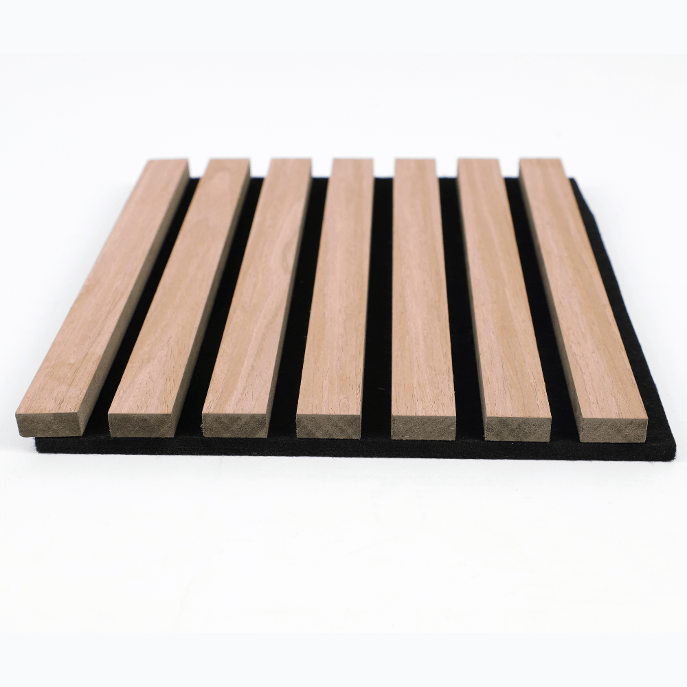Oak & Black 94” x 24” Acoustic Wood Wall Panel - Soundproofing for Walls & Ceilings - Wall Forma