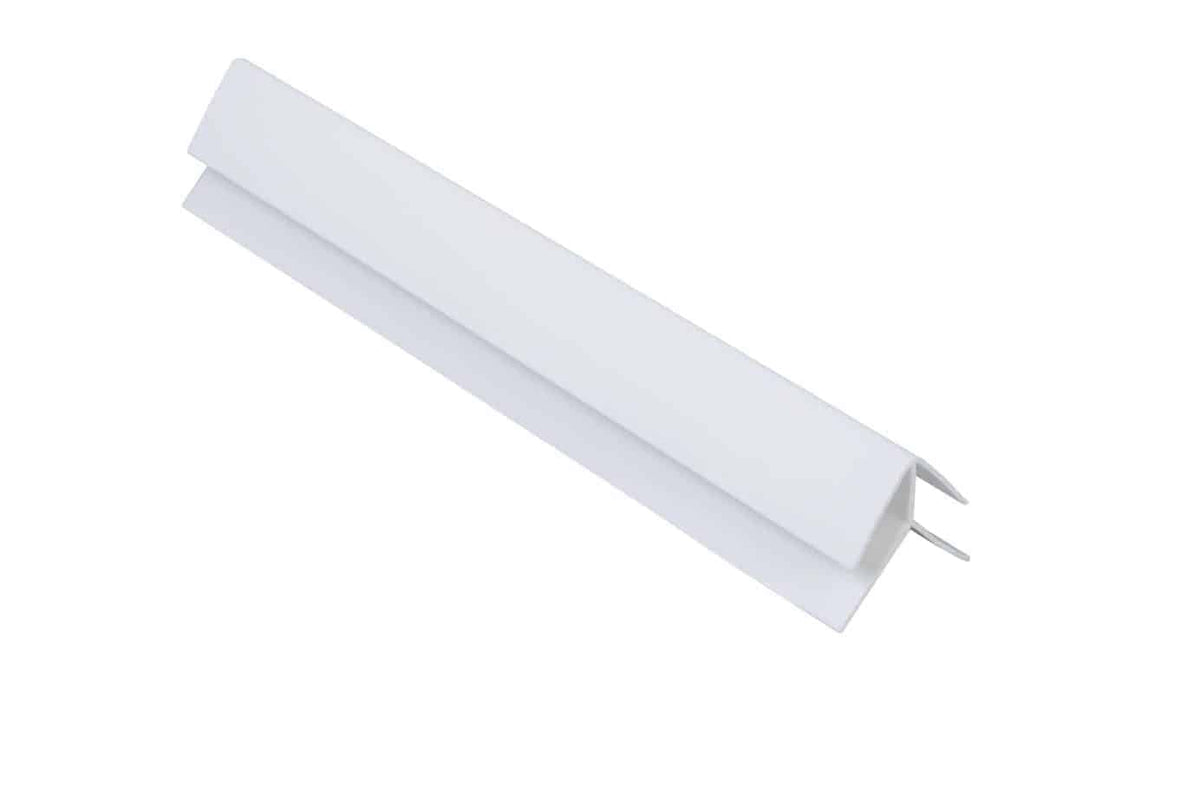 5mm White External Corner Trim - Wall Forma