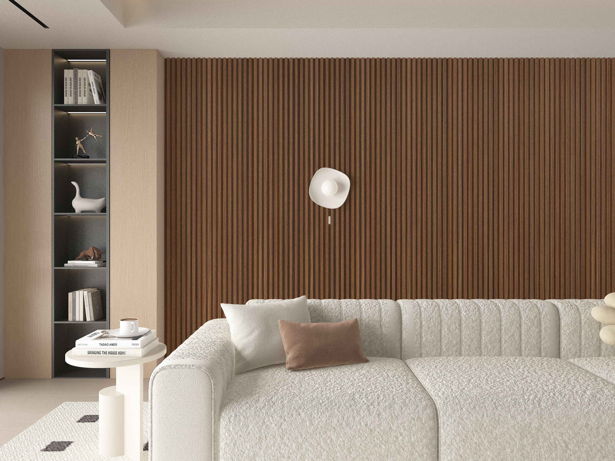 10-Pack Premium Solid Colors  WPC Fluted 3D Wall Paneling |  42.9 sq. ft./Box