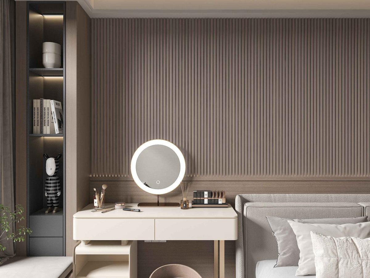 10-Pack Premium Solid Colors  WPC Fluted 3D Wall Paneling |  42.9 sq. ft./Box