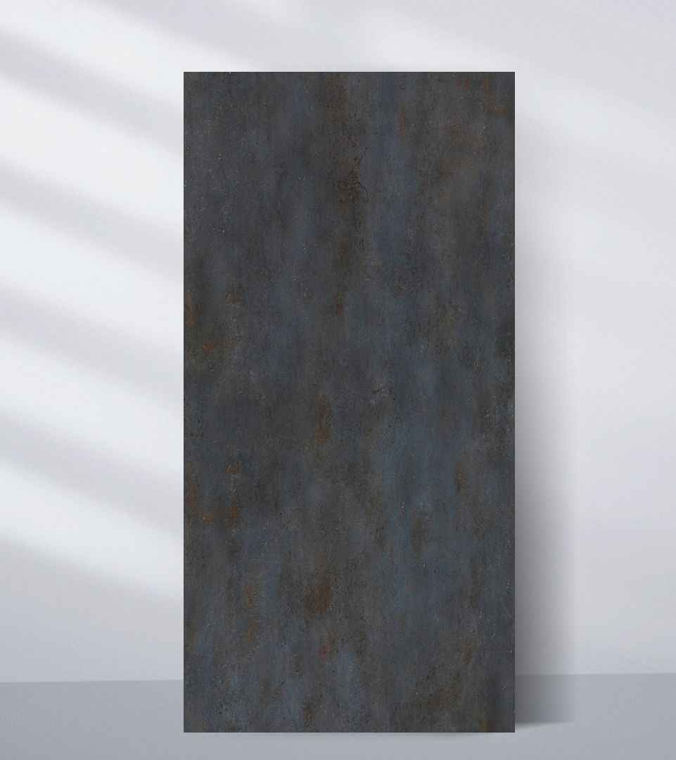 Dark Charcoal Stone Panels - Waterproof Rough Texture PVC Sheets