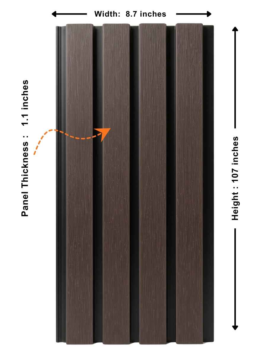 Dark Brown With Black Premium Composite Exterior Cladding Boards