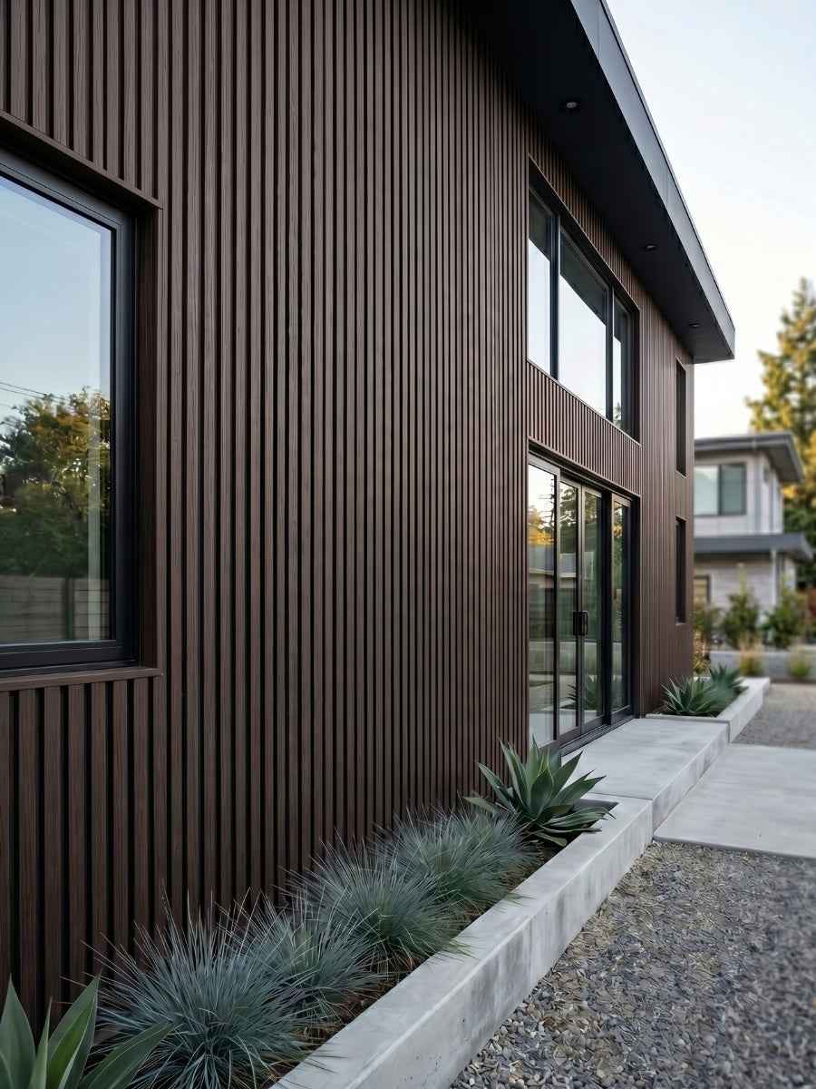 Dark Brown With Black Premium Composite Exterior Cladding Boards