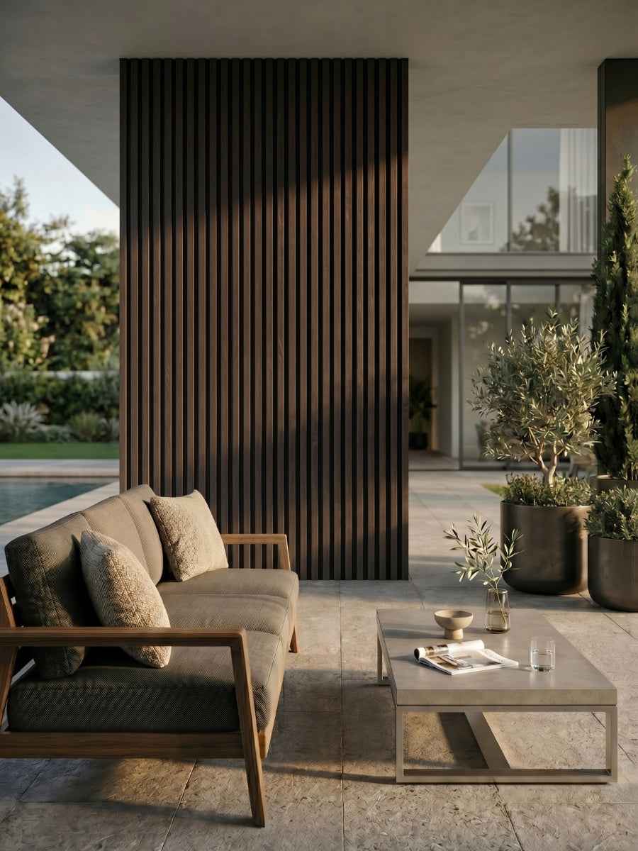 Dark Brown With Black Premium Composite Exterior Cladding Boards