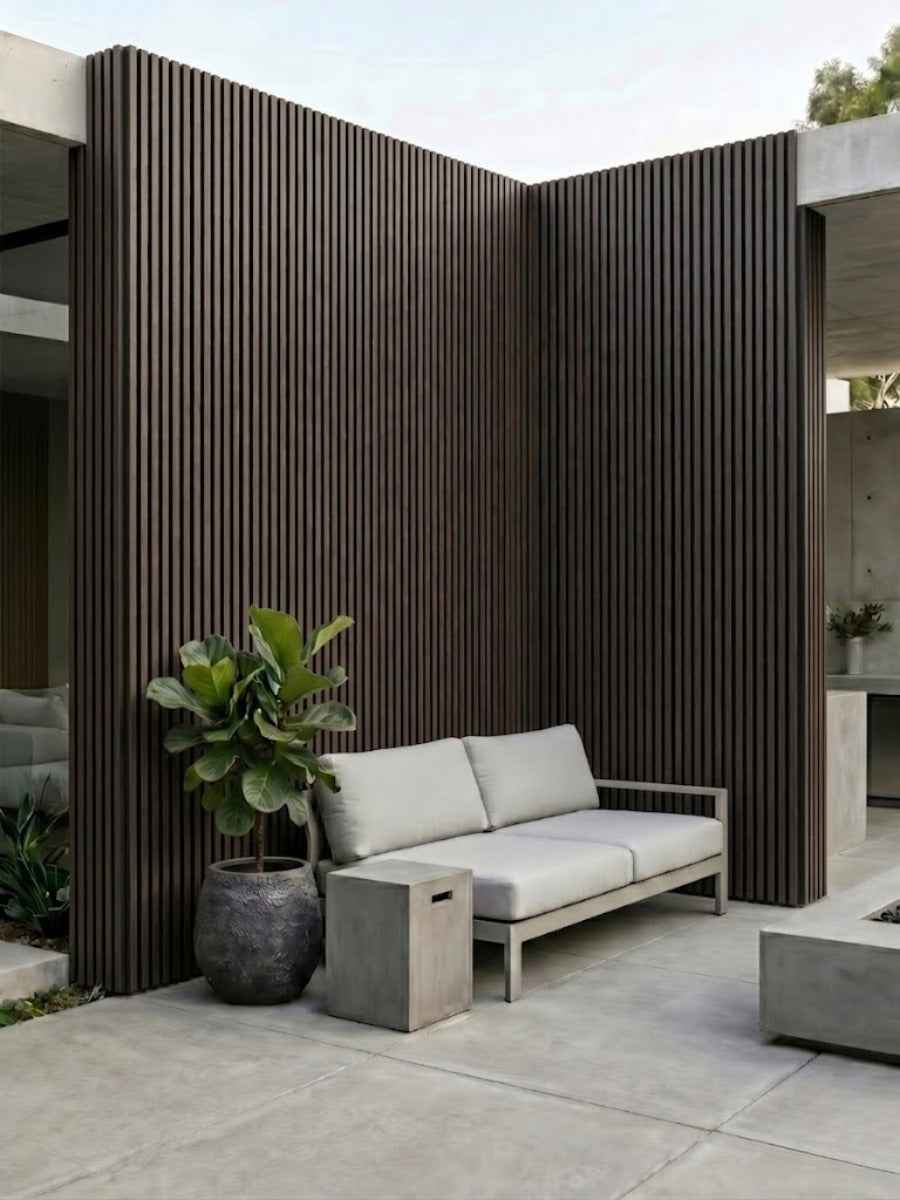 Dark Brown With Black Premium Composite Exterior Cladding Boards