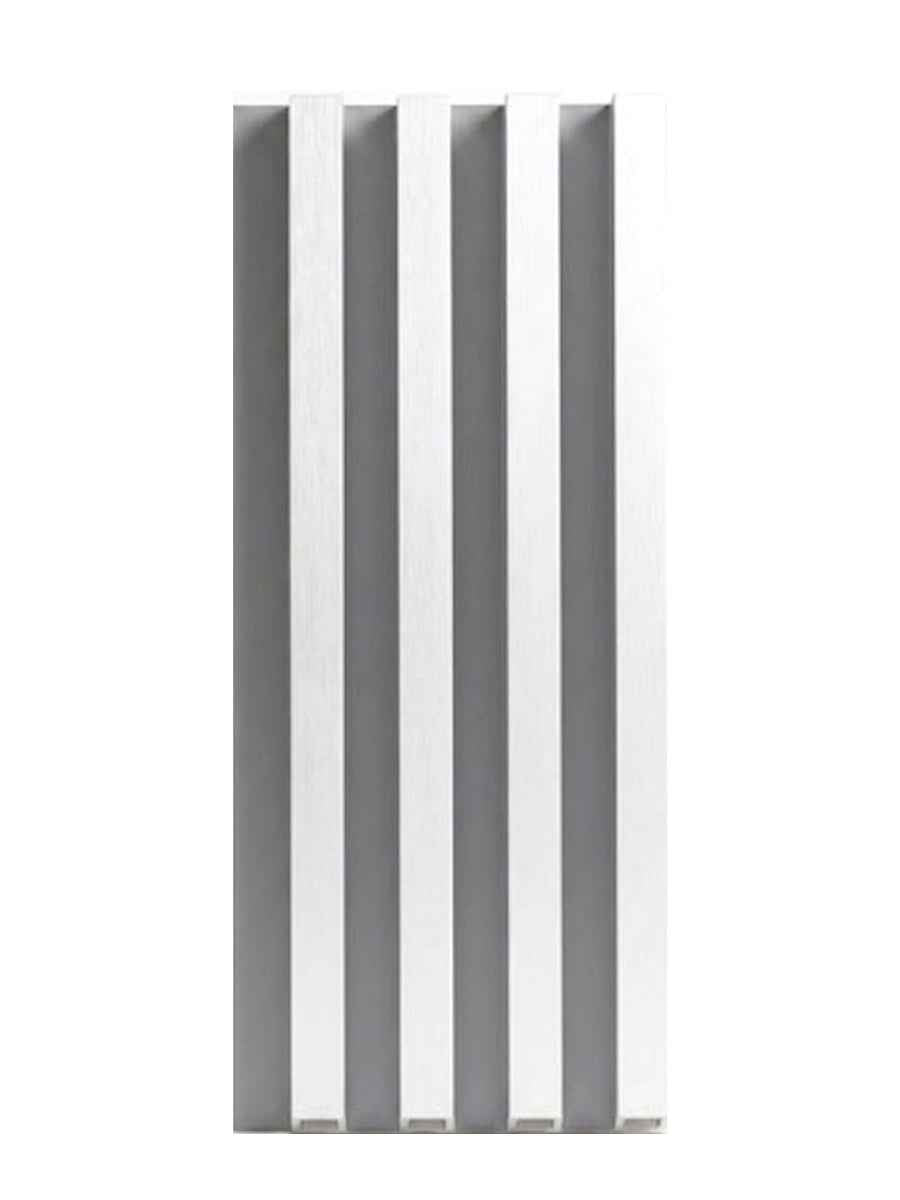 White Brushed WPC Fluted 3D Wall Panels |  42.9 sq. ft./Box
