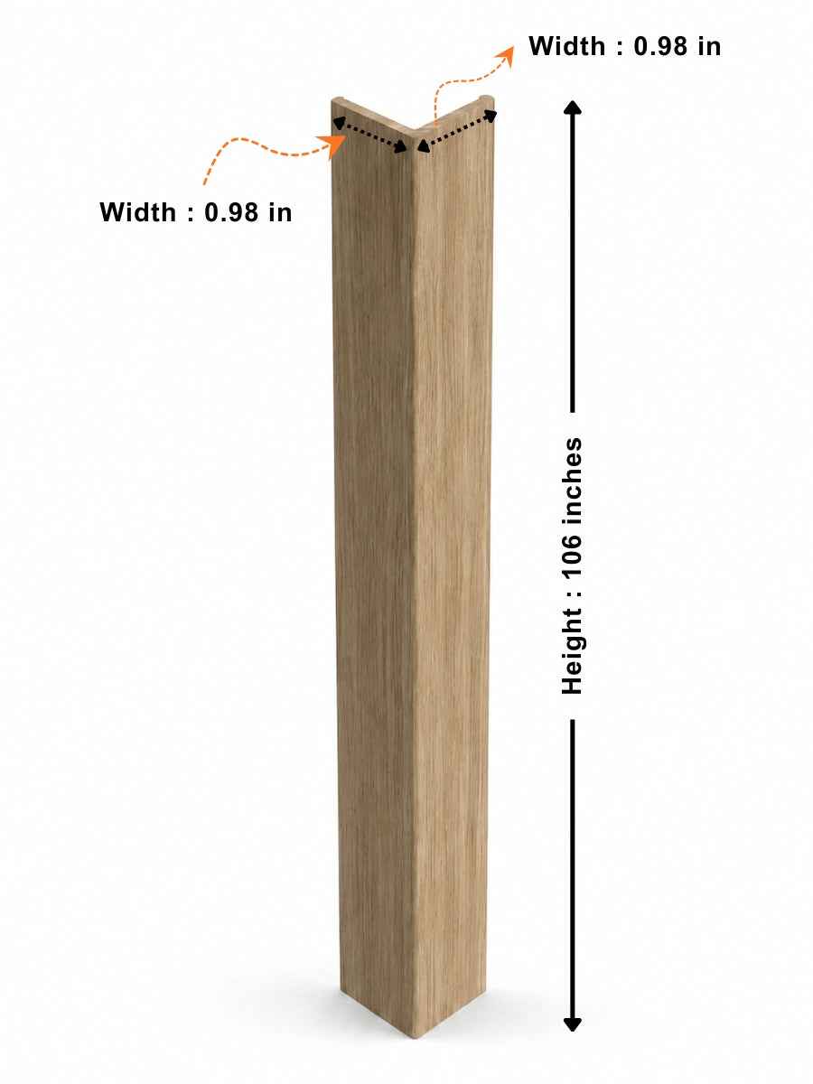 White Oak WPC Fluted 3D Wall Panels |  42.9 sq. ft./Box