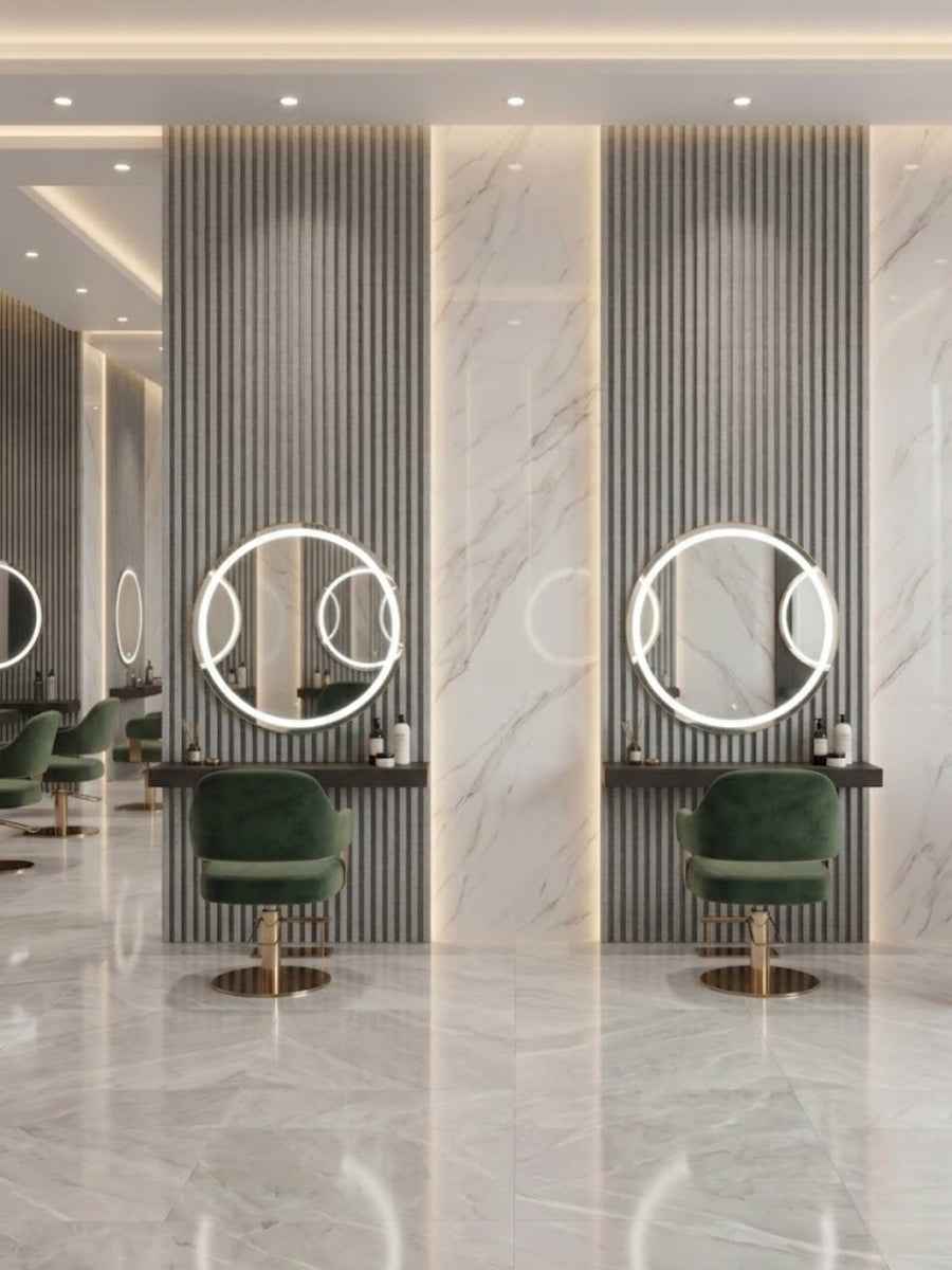 White linen WPC Fluted 3D Wall Panels |  42.9 sq. ft./Box