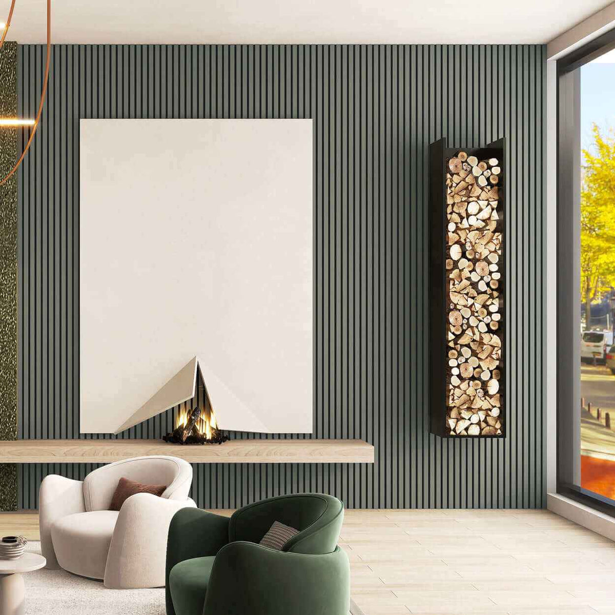 Grey Oak Acoustic Wall Panel