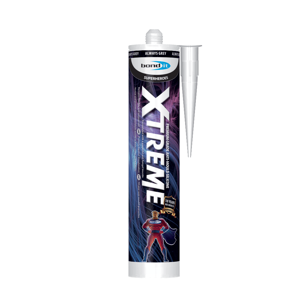 Xtreme Anti-Mould Bathroom Sealant - Grey - Wall Forma