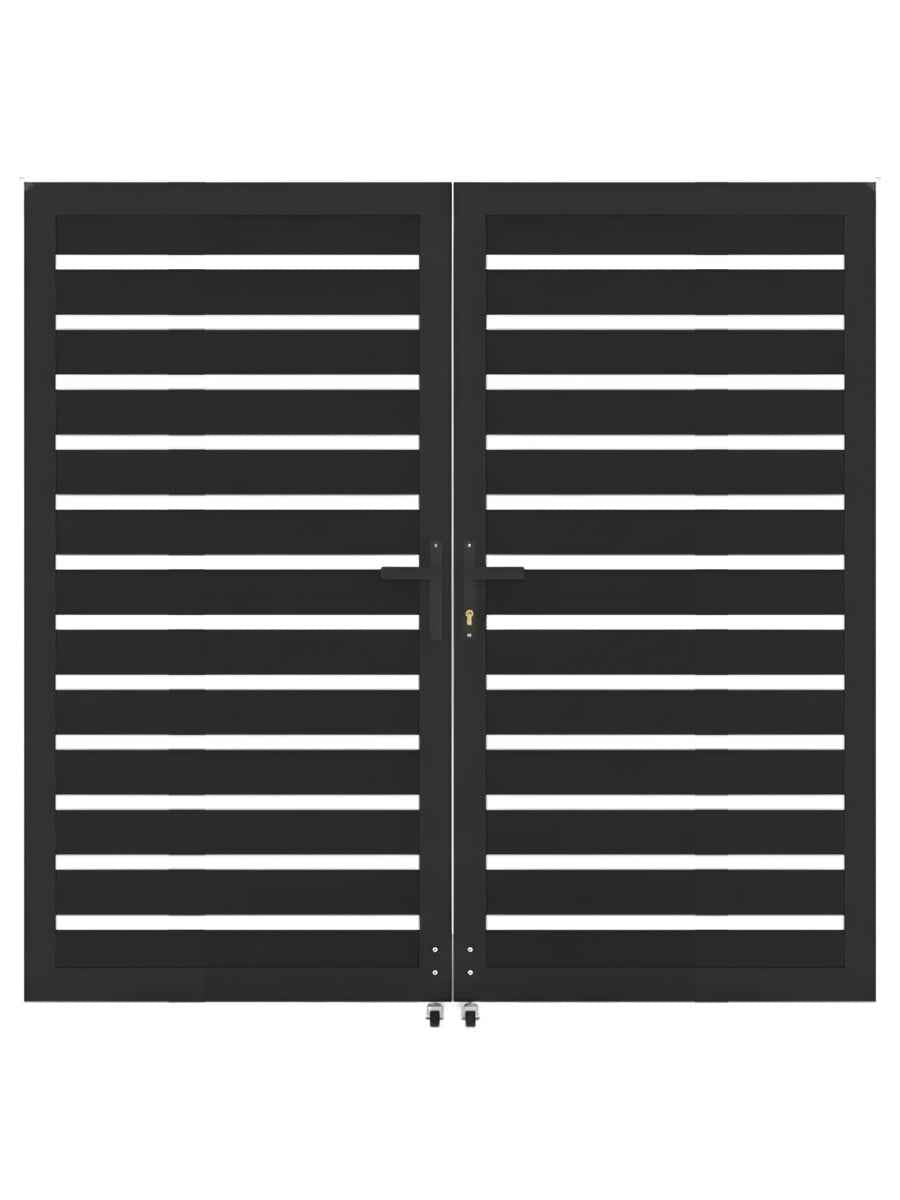 Aluminum Premium Fence Gate 6x6 – Modern, Heavy Duty, Semi Privacy