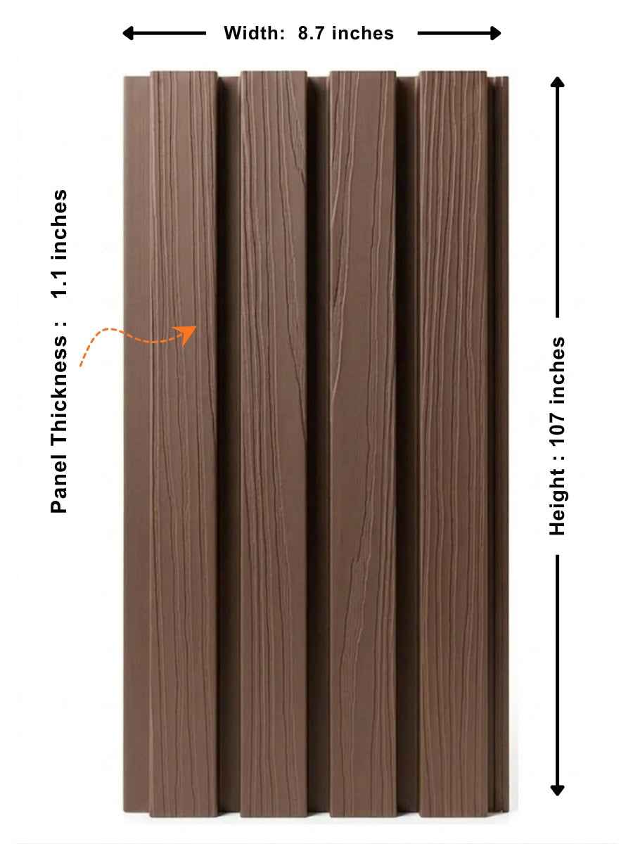 Dark Brown Premium Composite Exterior Cladding Boards