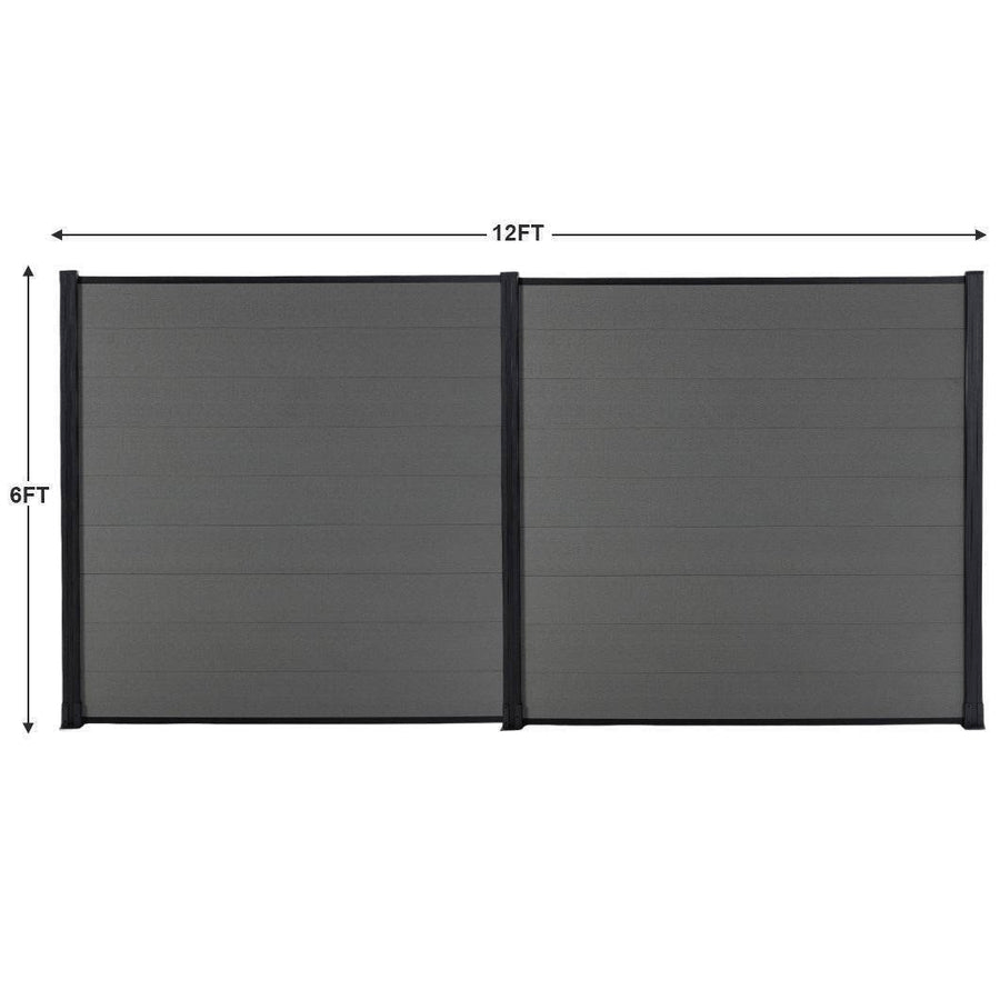 Composite Fence Co-extrusion Discounted Price -Silver Gray - Wall Forma