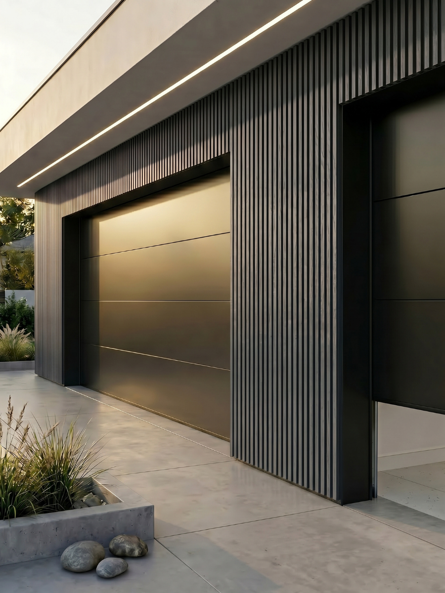 Gray Premium Composite Exterior Cladding Boards - Wall Forma