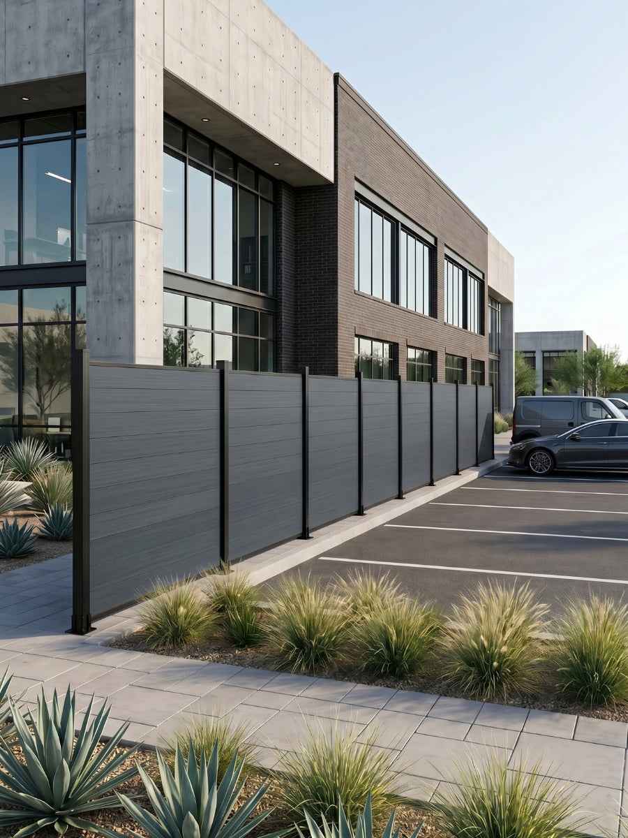 Composite  Fence Co-extrusion Discounted Price - Light Gray