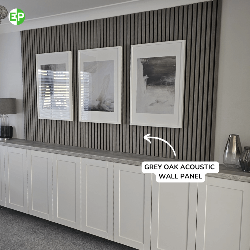 Grey Oak Acoustic Wall Panel - Wall Forma