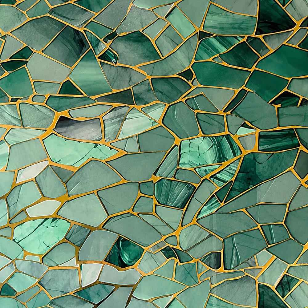 10mm Crystal Blue Green Gloss Shower Panel 1M x 2.4M