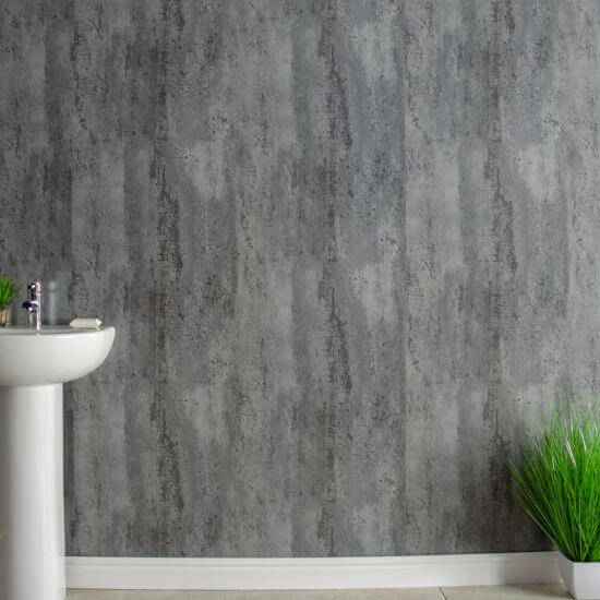 8mm Polished Concrete Bathroom Wall Panel - Pack of 4