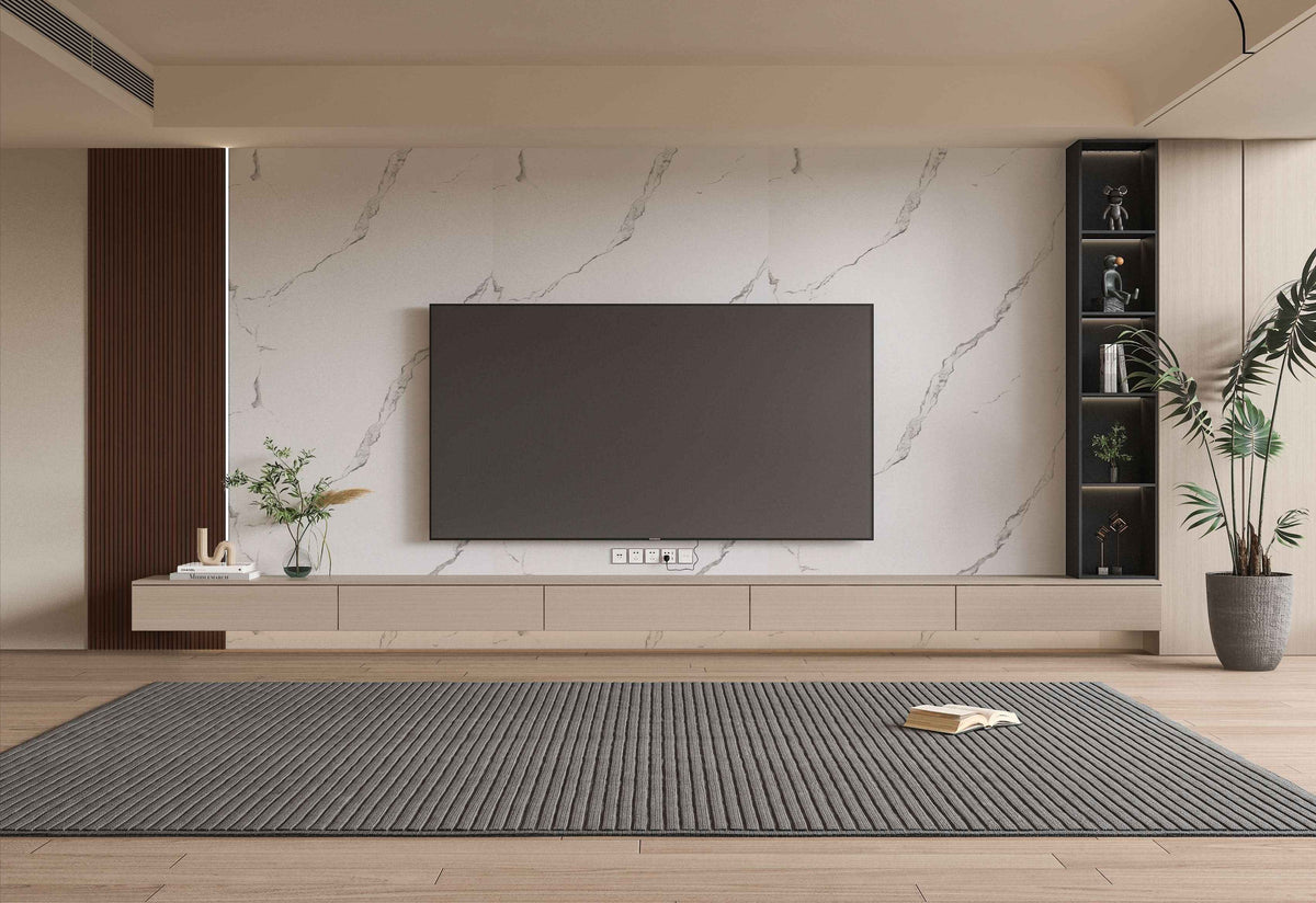 Calacatta Manhattan PVC Marble Sheets Wall Panel - Waterproof 4x8 ft (32 sq. ft)