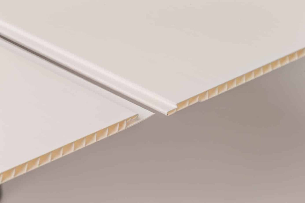 8mm White Gloss Bathroom Wall & Ceiling Panel - Pack of 4 - Wall Forma