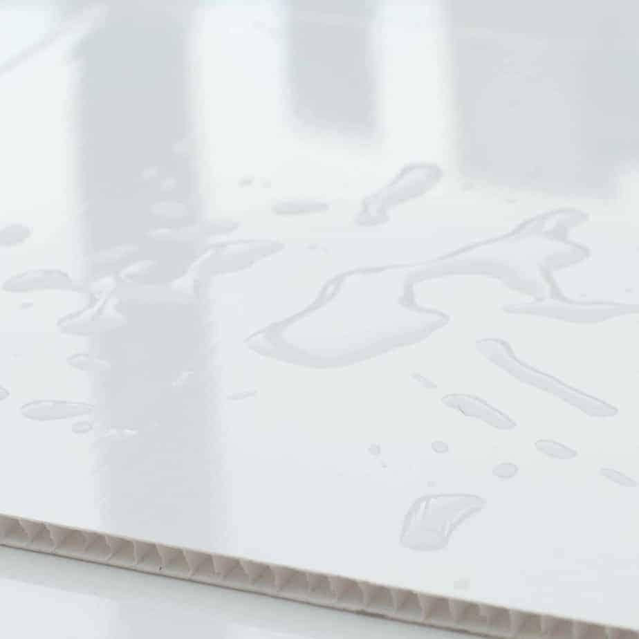 8mm White Gloss Bathroom Wall & Ceiling Panel - Pack of 4 - Wall Forma