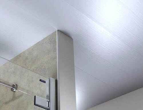 8mm White Wood Matt Bathroom Wall & Ceiling Panel - Pack of 4