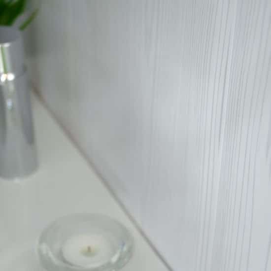 8mm White Wood Matt Bathroom Wall & Ceiling Panel - Pack of 4 - Wall Forma