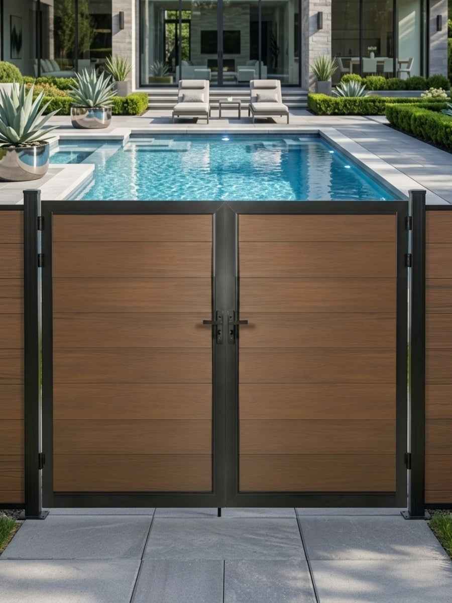 WPC Fence Gate Double (8ft x 6ft)