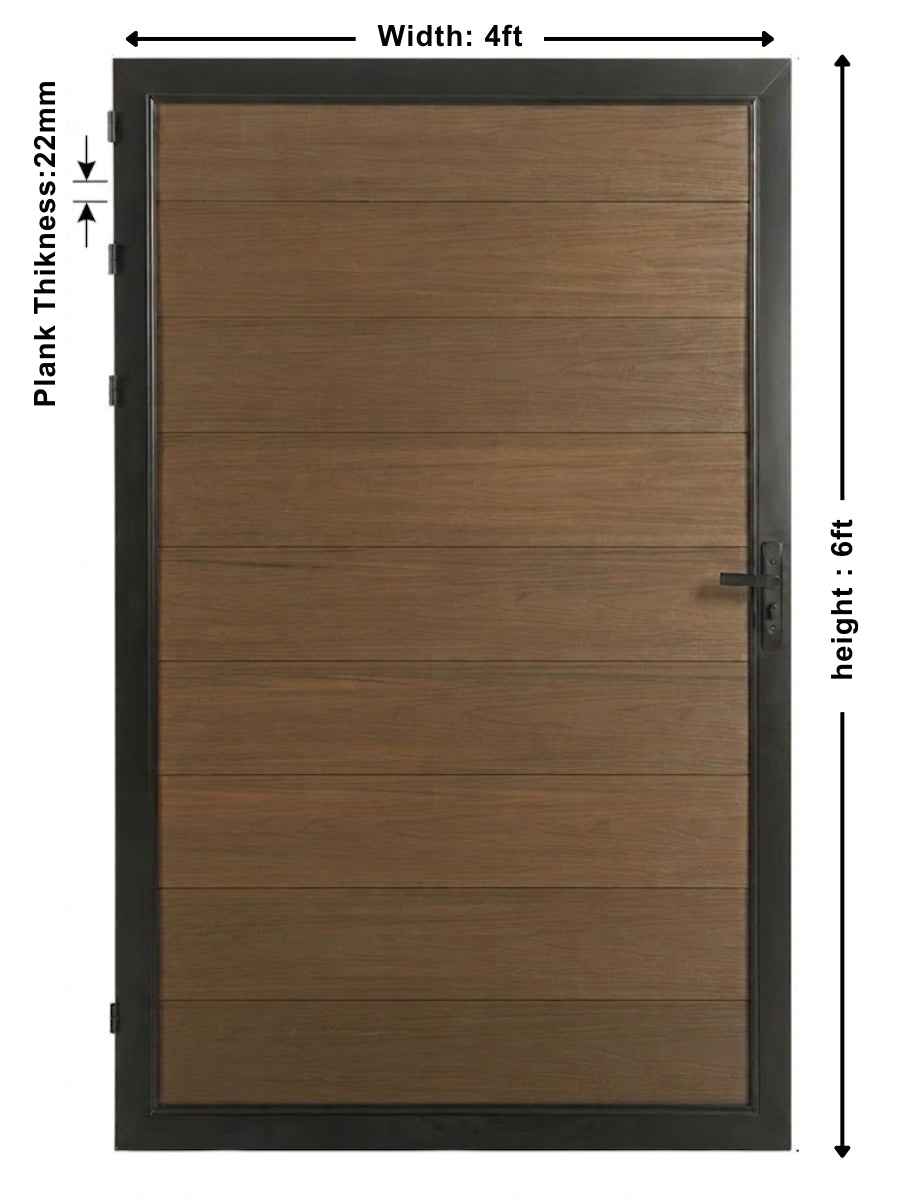 WPC Fence Gate Single (4ft x 6ft)