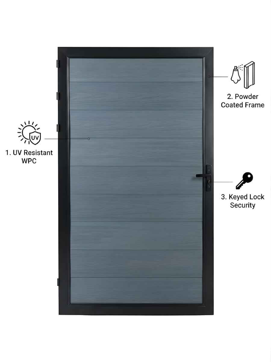 WPC Fence Gate Single (4ft x 6ft)