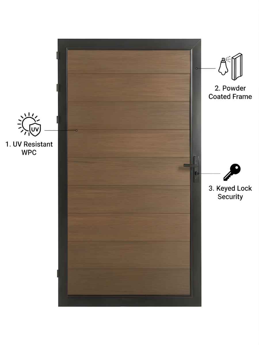 WPC Fence Gate Single (3ft x 6ft)